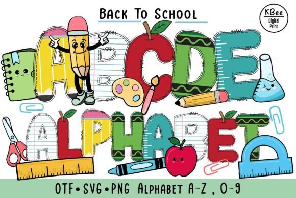 Back to School Doodle: A Creative Font for All Your Design Needs