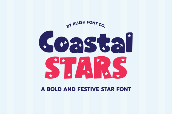 Coastal Stars Bold Chunky Patriotic Star Font: A Versatile Design Tool for Celebrations and Branding