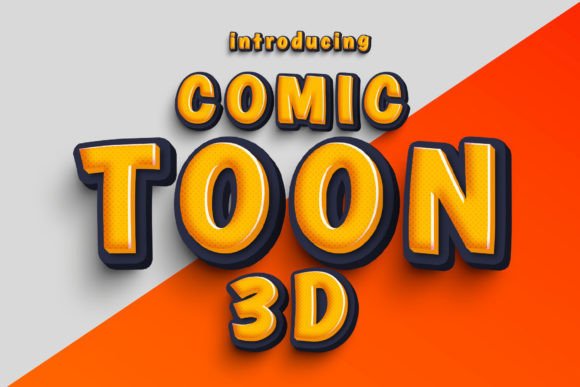 Comic Toon 3D: A Versatile 3D Font for Creative Expression