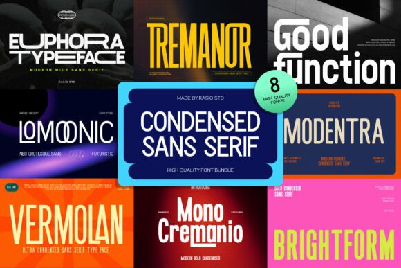 Condensed Sans Serif Bundle: A Modern Typographic Solution