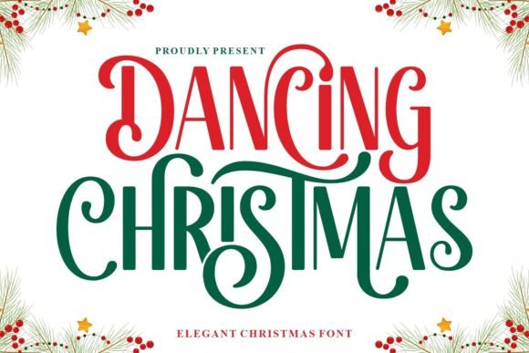 Dancing Christmas – An Elegant Handwritten Font for Festive Design