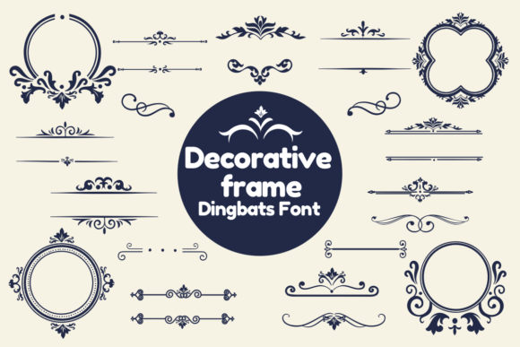 Decorative Frame and A Decorative Frame Dingbat Font