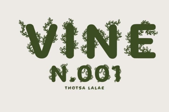 Discover the Beauty of Vine N.001: A Botanical Typeface for Nature Lovers