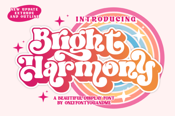 Exploring the Versatility of Bright Harmony: A Modern Display Font for Creative Expression