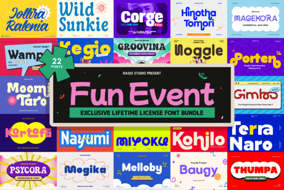 Fun Event Font Bundle