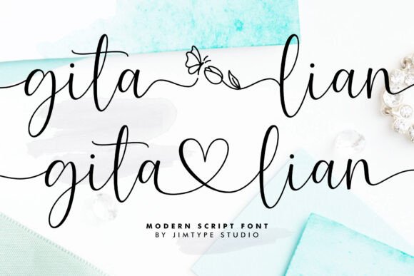 Introducing Gita Lian Font: The Ultimate Choice for Wedding Themes
