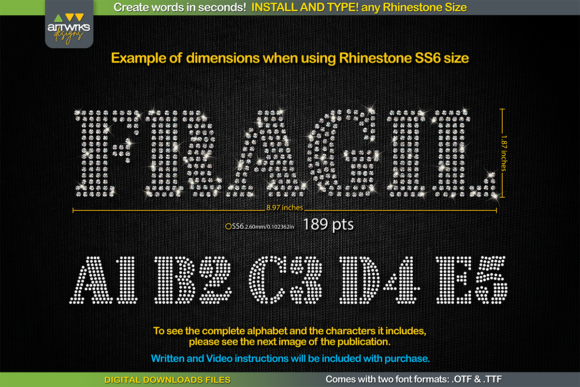Mastering Text Design with the RS03 Seal Bold Rhinestone Template TTF
