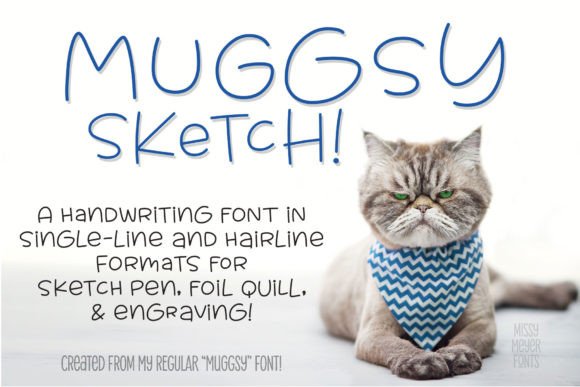 Muggsy Sketch Single Line: A Quirky Font for Creative Expression