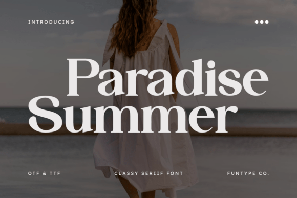 Paradise Summer: A Bold Serif Font for High-Impact Design