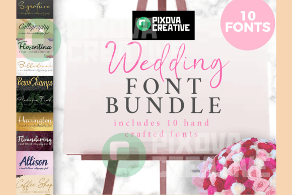 The Wedding Font BUNDLE: A Designer’s Essential Tool for Creating Timeless Wedding Creations