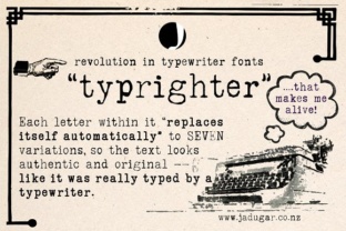 Typrighter: A Unique Typewriter Font with Dynamic Character Variations