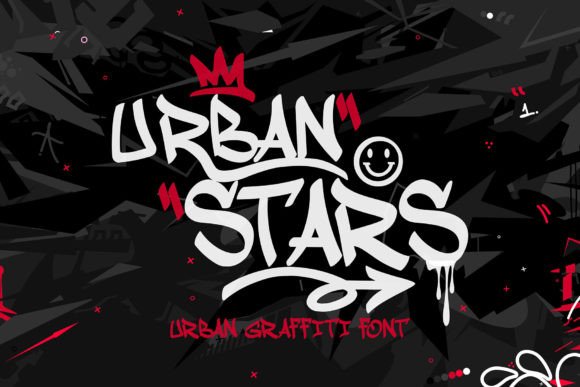 Urban Stars: A Bold Typographic Statement in Graffiti Design